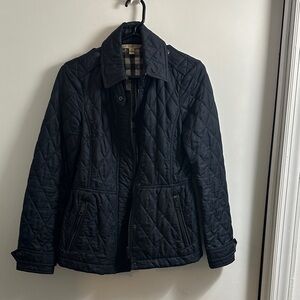 Burberry Navy blue Quilted Jacket